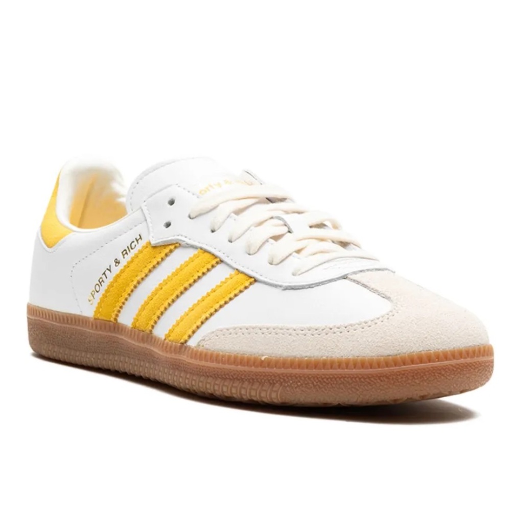 Adidas Samba OG "SPORTY & RICH - White Bold Gold" sneakers